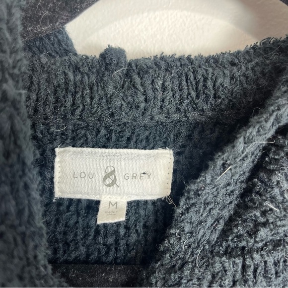Lou & Grey Cotton blend hooded sweater size Medium 1451 - Picture 2 of 3